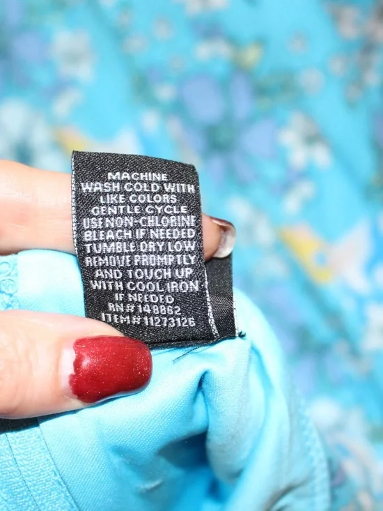 Disney, Torrid Alice in Wonderland Aqua Blue Floral Strappy Dress - Picture 9 of 11